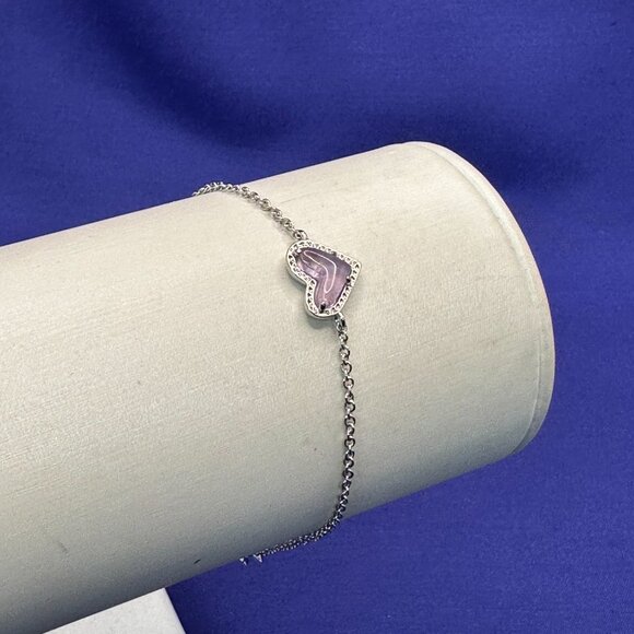 Kendra Scott Mini Ari Heart Adjustable Bracelet - Picture 11 of 13